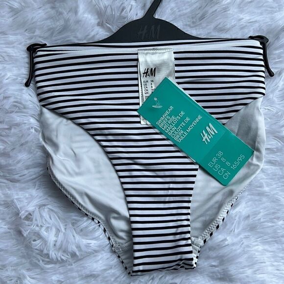H & M Striped Bikini Bottom - Picture 1 of 5